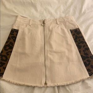 NWT She + Sky leopard skirt